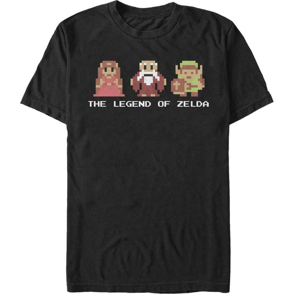 8Bit Legend Of Zelda Characters Nintendo Tshirt